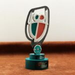 Приз нагородний з метала, дерева та акрилового скла ПЛІЧ-О-ПЛІЧ за 2-МІСЦЕ H27см 675N223