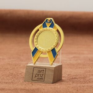 Медаль MA5012 Золото, метал, розмір 70х60мм Жетон 25мм