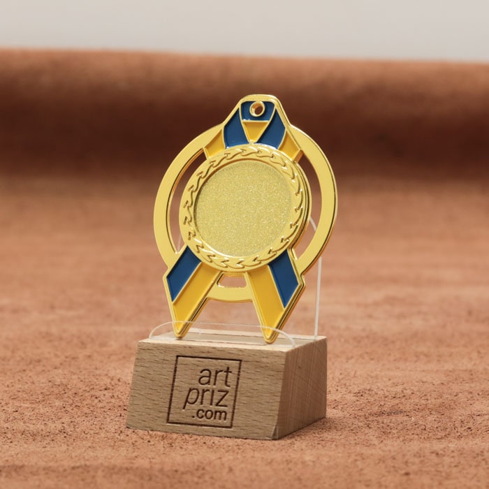 Медаль MA5012 Золото, метал, розмір 70х60мм Жетон 25мм