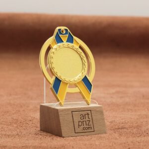 Медаль MA5012 Золото, метал, розмір 70х60мм Жетон 25мм