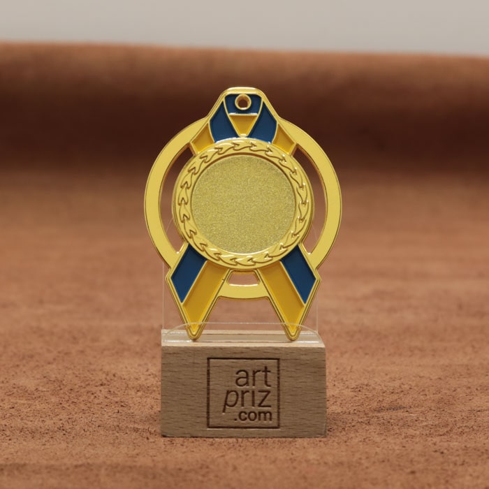 Медаль MA5012 Золото, метал, розмір 70х60мм Жетон 25мм