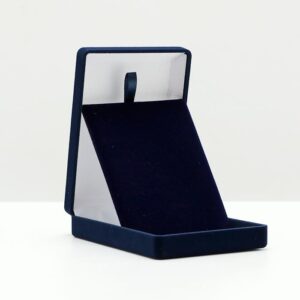 Футляр для нагороди, для прикрас оксамитовий 90X124X33MM Синій 320 BLU