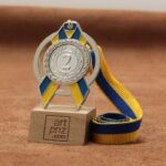 Медаль MA5012 Срібло зі стрічкою D65мм та жетоном D25