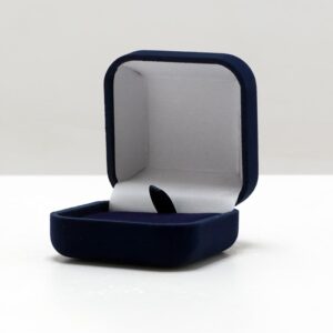 Футляр для нагороди, для прикрас оксамитовий 65x65x44MM Синій 362 BLU