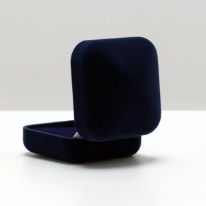 Футляр для нагороди, для прикрас оксамитовий 65x65x44MM Синій 362 BLU