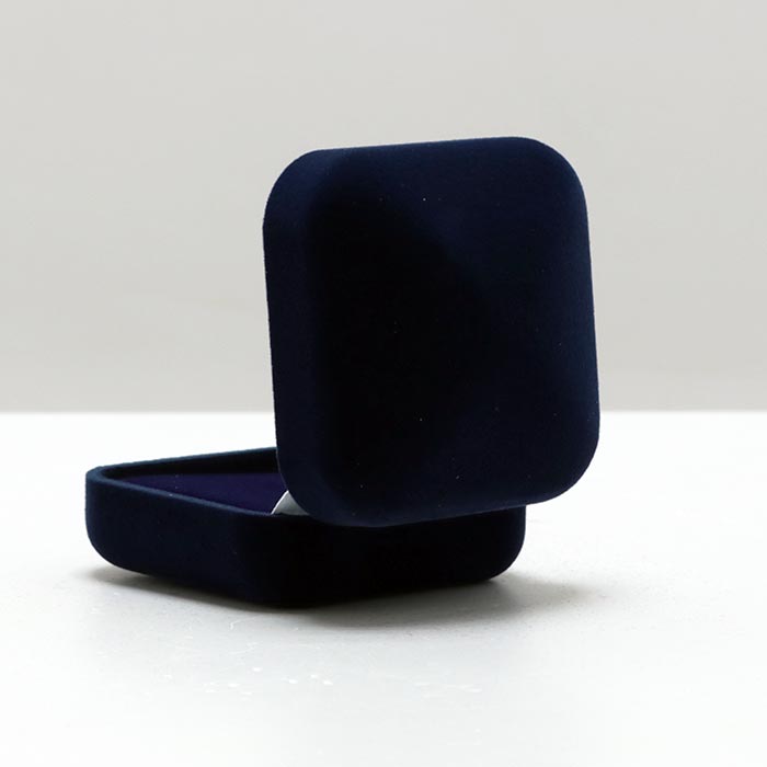 Футляр для нагороди, для прикрас оксамитовий 65x65x44MM Синій 362 BLU