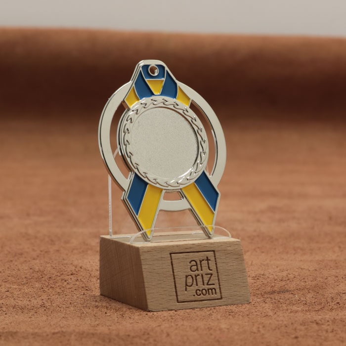 Медаль MA5012 Срібло, метал, розмір 70х60мм Жетон 25мм