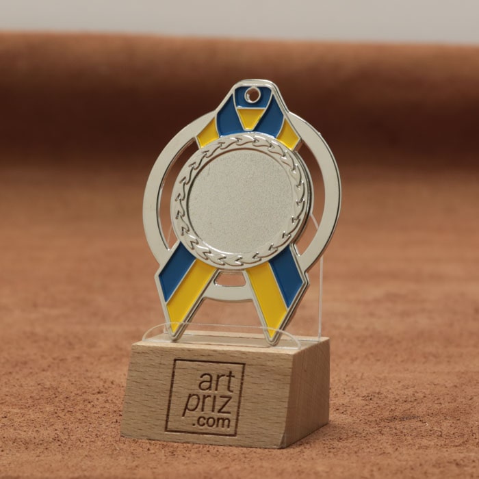 Медаль MA5012 Срібло, метал, розмір 70х60мм Жетон 25мм