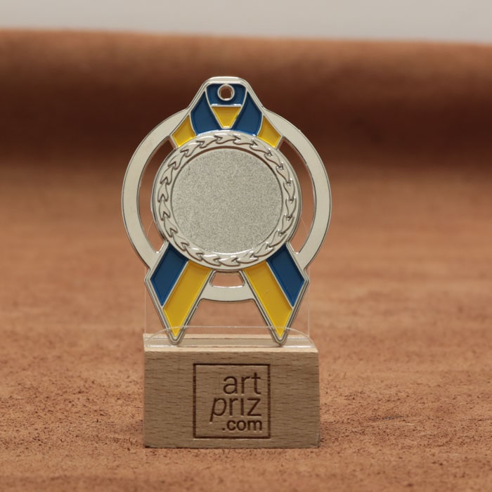 Медаль MA5012 Срібло, метал, розмір 70х60мм Жетон 25мм