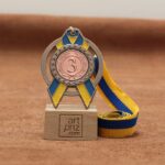 Медаль MA5012 Бронза зі стрічкою D65мм та жетоном D25