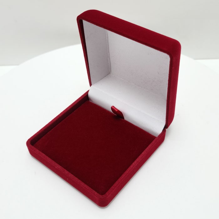 Футляр для нагороди оксамитовий 90X90X40MM Бордовий 315BR