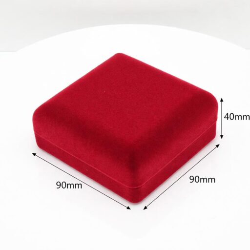 Футляр для нагороди оксамитовий 90X90X40MM  Бордовий 315BR