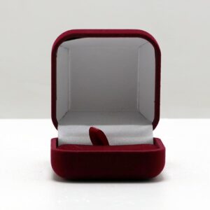 Футляр для нагороди, для прикрас оксамитовий 65x65x44MM Бордовий 362 Bordo