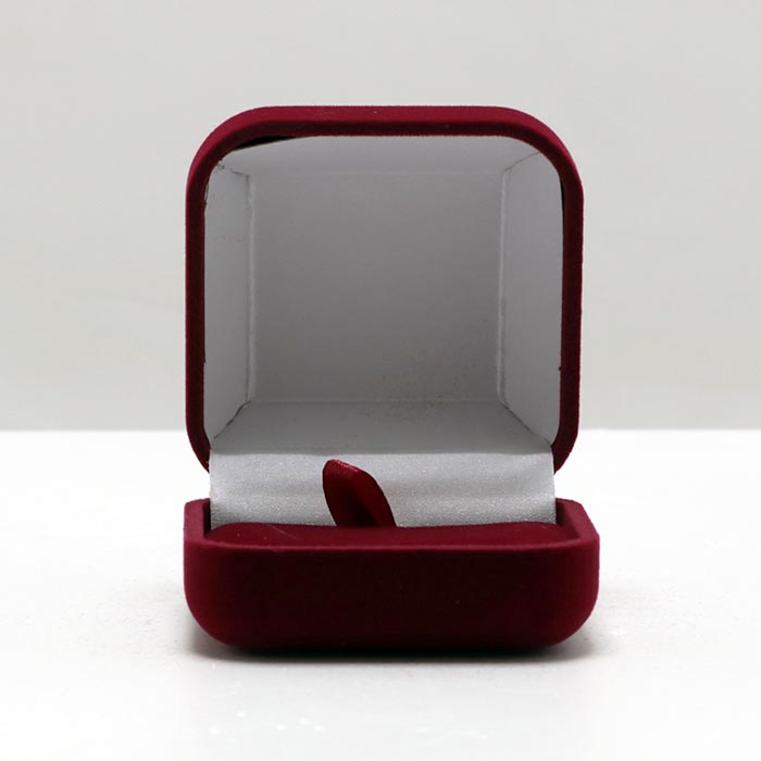 Футляр для нагороди, для прикрас оксамитовий 65x65x44MM Бордовий 362 Bordo