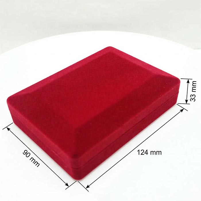 Футляр для нагороди, для прикрас оксамитовий 90X124X33MM Бордовий 320 BRD