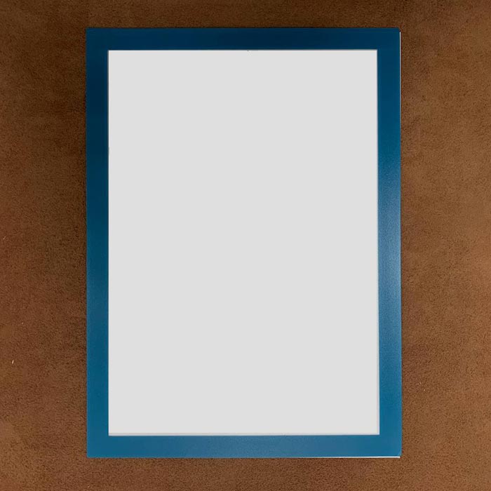 Самоклеюча магнітна інформаційна рамка A4, Блакитний матовий, RMA4GM