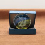 Медаль стеклянная с гранями Д70мм в коробке GL-89IFB