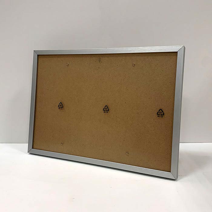 Фоторамка з алюмінію матова срібна 21х30 (А4) Для фото, дипломів, сертифікатів, грамот RABSА4