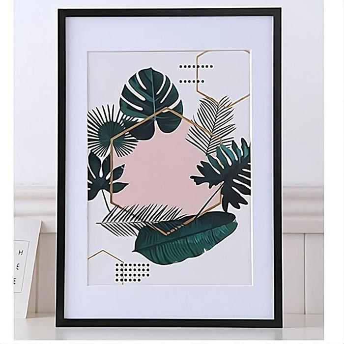 Фоторамка з алюмінію чорна 21х30 (А4) Для фото, дипломів, сертифікатів, грамот RABА4