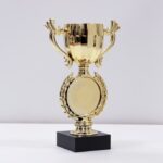 Статуэтка-Кубок МАИЗ H180мм, Жетон 50мм, цвет Золото, 24M18