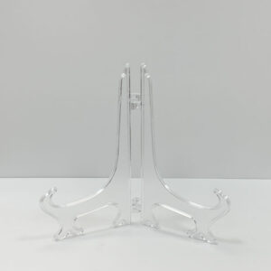 Пластикова підставка для сувенірної тарілки, плакетки, фоторамки, Прозора, 175х120мм PD17P