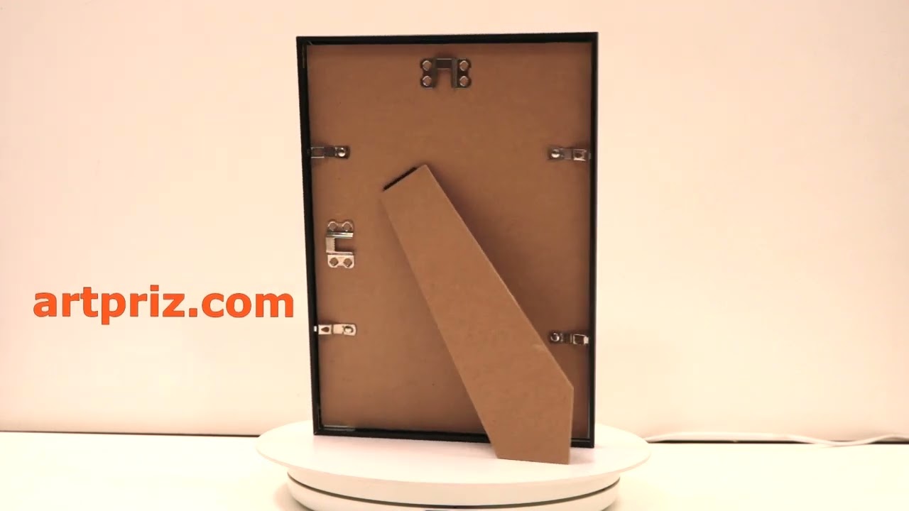 Фоторамка з алюмінію чорна 21х30 (А4) Для фото, дипломів, сертифікатів, грамот RABА4