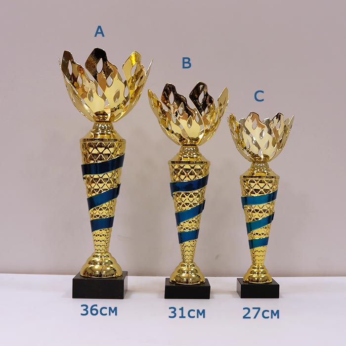 Кубок нагородний K6005C Чаша D10см Висота 27см