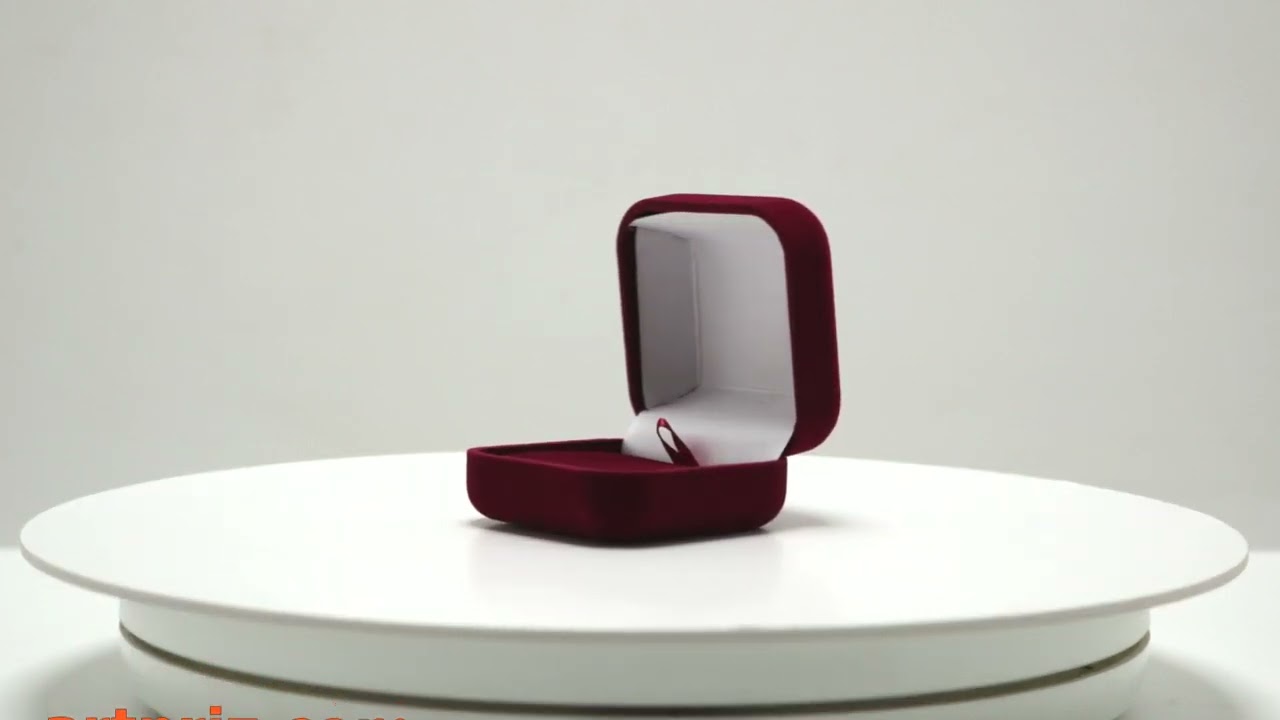 Футляр для нагороди, для прикрас оксамитовий 65x65x44MM Бордовий 362 Bordo