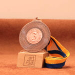 Медаль МА11028 Бронза с лентой D50мм жетон Д25мм с лентой D50мм