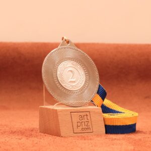 Медаль МА11028 Срібло зі стрічкою D50мм жетон Д25мм