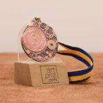 Медаль MA1840BL Бронза зі стрічкою 10мм D40мм місце під жетон Д25мм