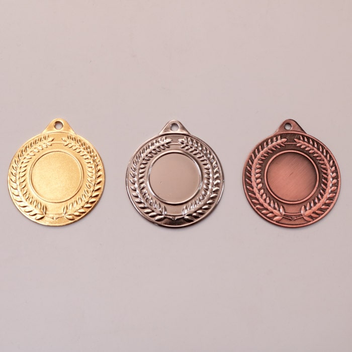 Набір із трьох медалей D50мм МА11022 жетон 25мм (Золото, срібло, бронза)