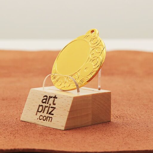 Медаль MA1840G Золото Д40мм місце під жетон 25мм