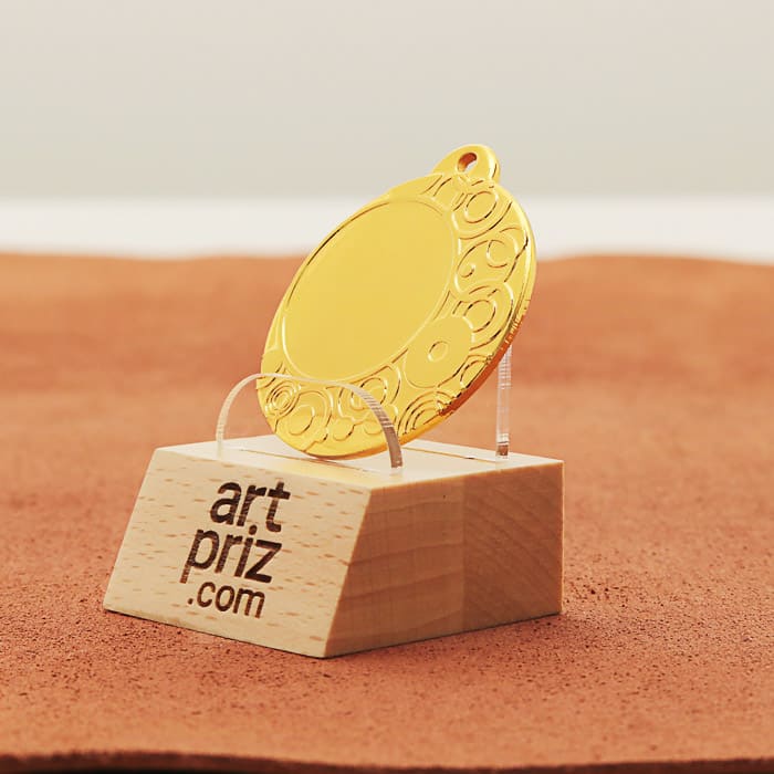 Медаль MA1840G Золото Д40мм місце під жетон 25мм