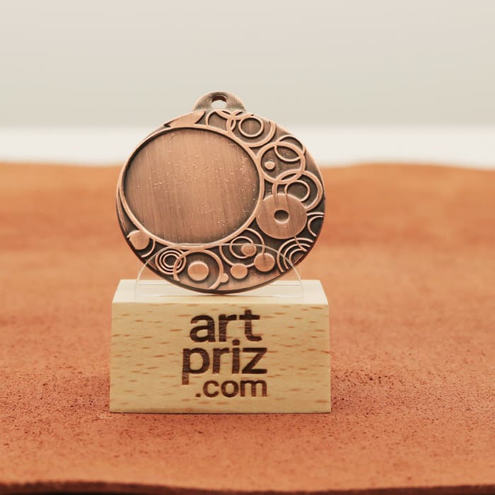 Медаль MA1840B Бронза Д40мм місце під жетон 25мм