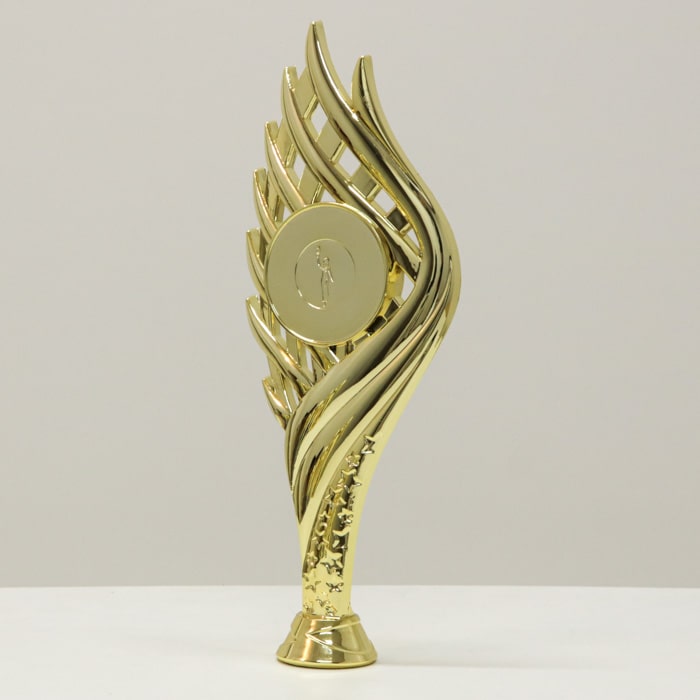 Фигурка ВЕРЕС универсальная награда украшенная звездами держатель , место под жетон D 50мм h24см B652