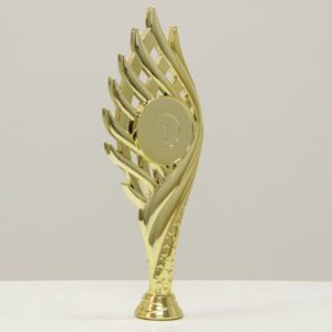 Фігурка ВЕРЕС універсальна нагорода прикрашена зірками тримач , місце  під жетон D 50мм  h24см B652