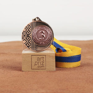 Медаль MA1540 Бронза, зі стрічкою 10мм, D40мм місце під жетон Д25мм