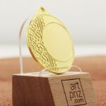 Медаль MA1540 Золото Д40мм Жетон Д25мм Орнамент вышиванка