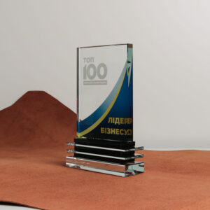 Нагорода корпоративна скляна Висота 21см GL-113I