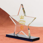 Нагорода зі скла ЗІРКА Висота 15 см GL-105I