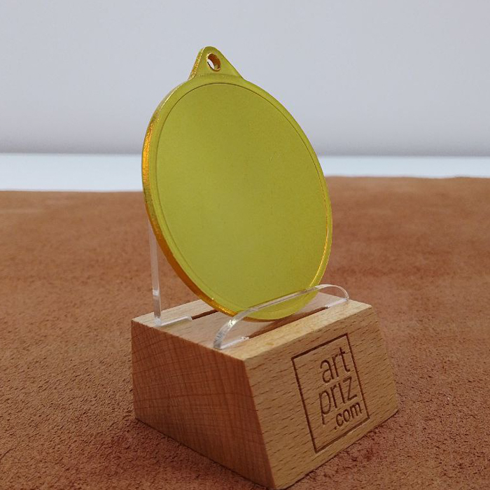 Медаль MA1550 Золото D50мм Жетон D25мм універсальна