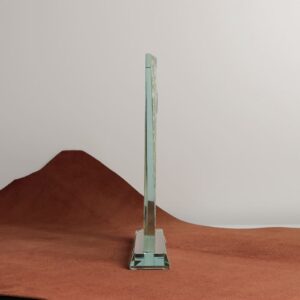 Нагорода зі скла з годинником Висота 28см GL-108IC GL-108IC