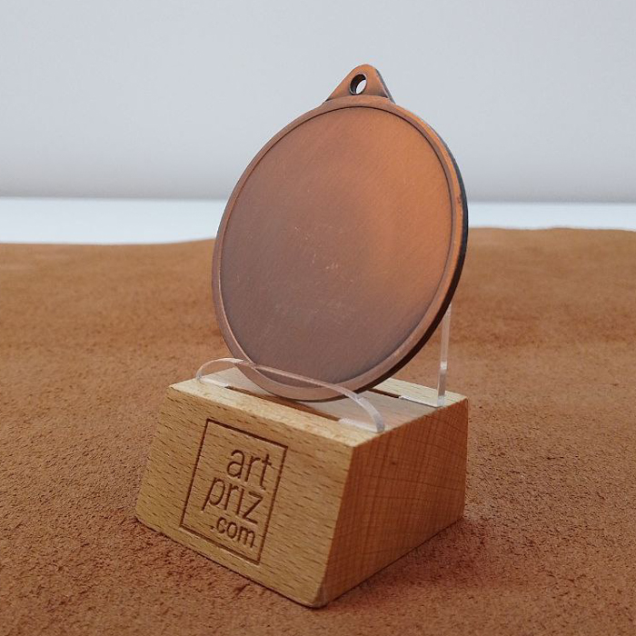 Медаль MA1550 бронза D50мм Жетон D25мм універсальна