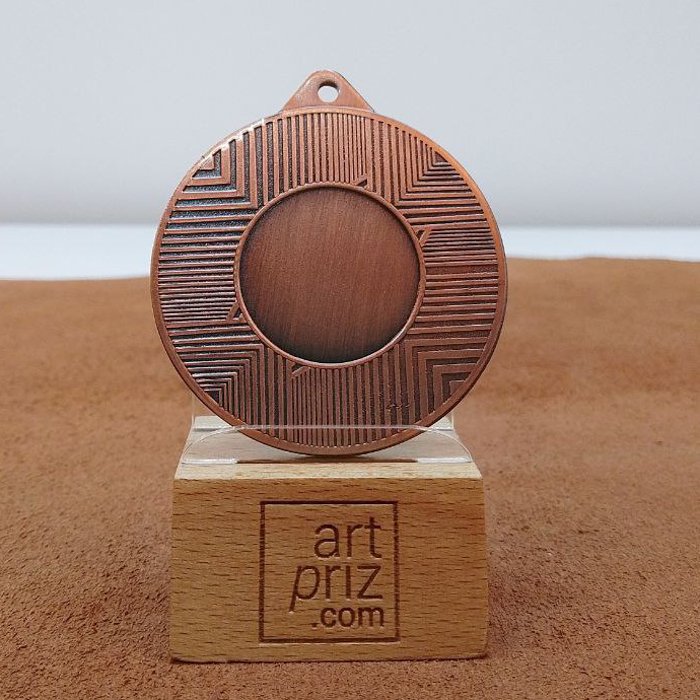 Медаль MA1550 бронза D50мм Жетон D25мм універсальна