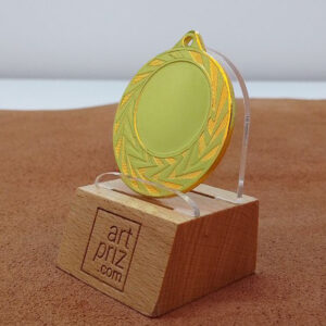 Медаль МА0240 Золото Д40мм місце під жетон 25мм