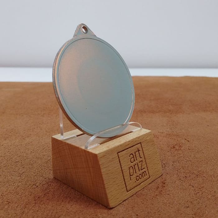 Медаль MA1550 Срібло зі стрічкою D50мм місце під жетон Д25мм