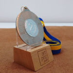 Медаль MA1550 Срібло зі стрічкою D50мм місце під жетон Д25мм