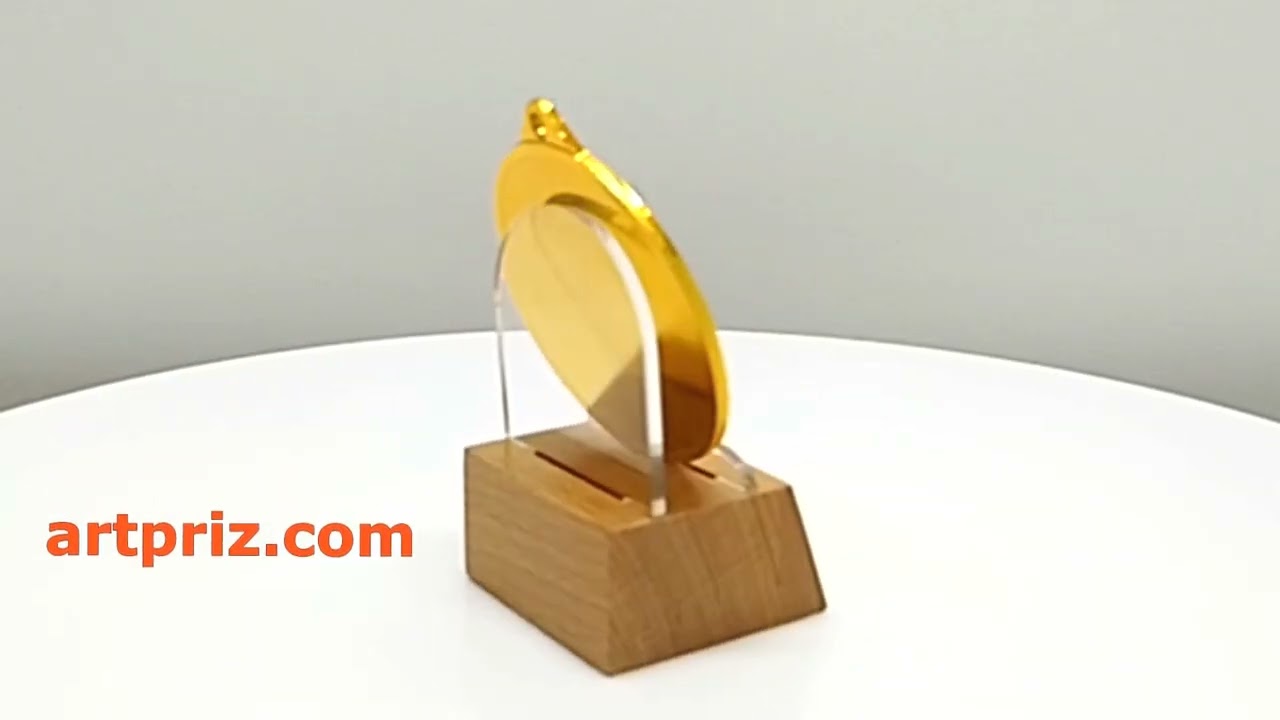 Медаль MA1550 Золото D50мм Жетон D25мм універсальна