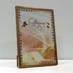 Фоторамка из алюминия матовая текстурная желтая 30х42 (А3) Для фото дипломов сертификатов грамот RAYА3